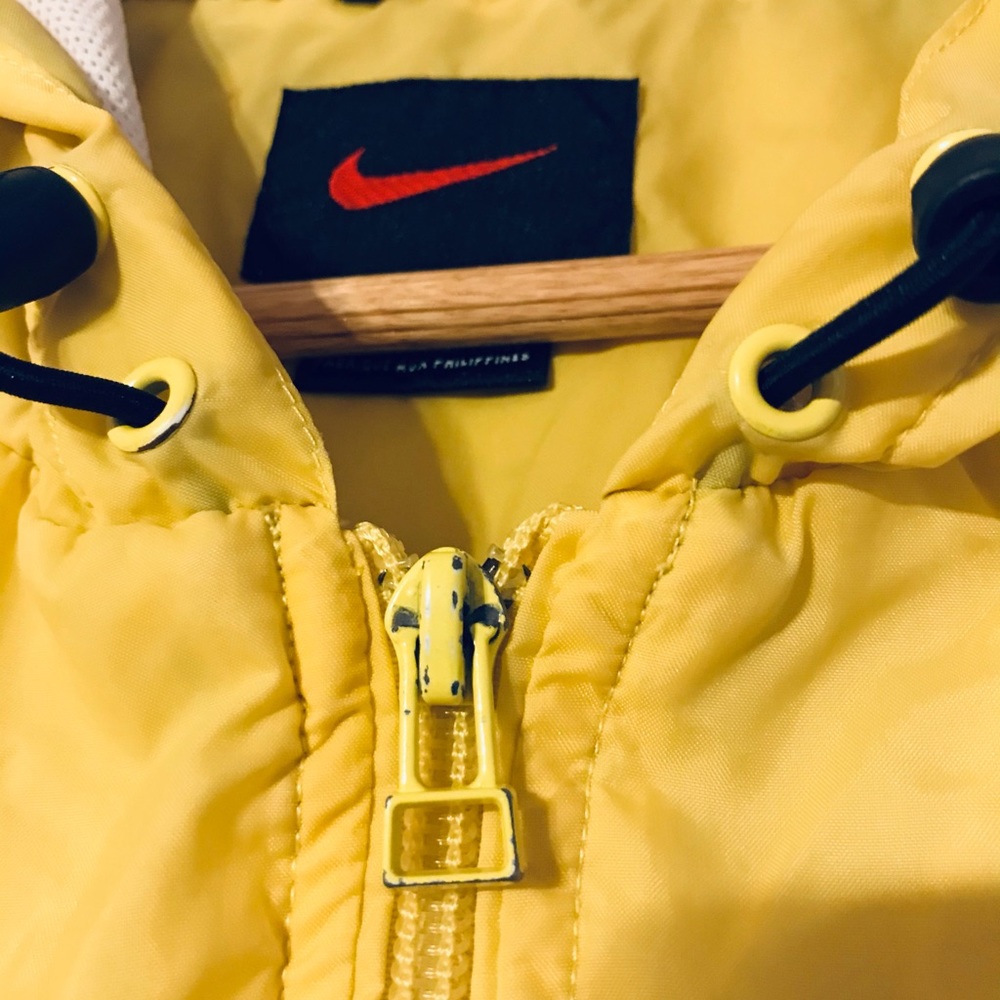 Vintage 90’s Nike XL Yellow Gray Jacket - Picture 10 of 11